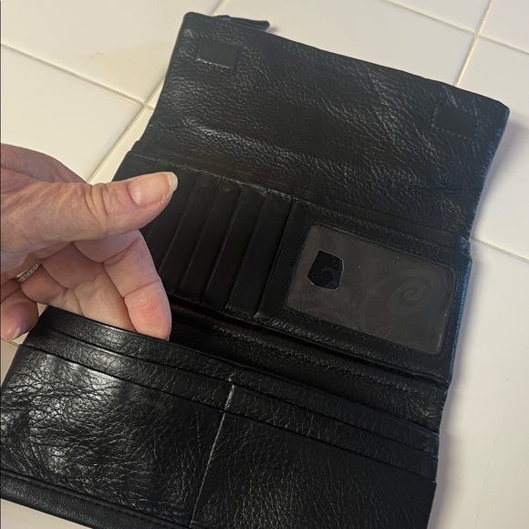 Brighton black soft leather tri fold wallet EUC - Picture 6 of 9